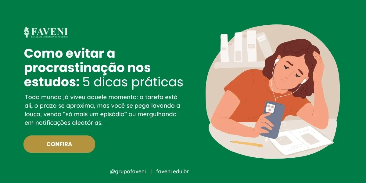 5 dicas de como não procrastinar nos estudos